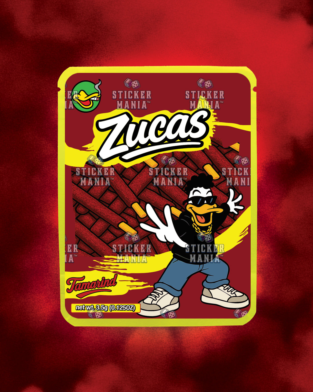 Zucas Tamarind | Pre-Made Sticker Bag | 3.5g