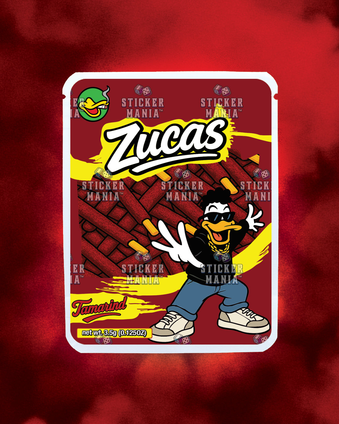 Zucas Tamarind | Pre-Made Sticker Bag | 3.5g