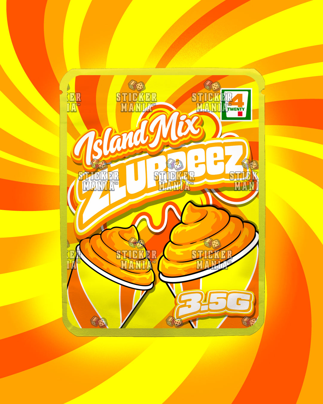 Zlurpeez Island Mix | Pre-Made Sticker Bag | 3.5g