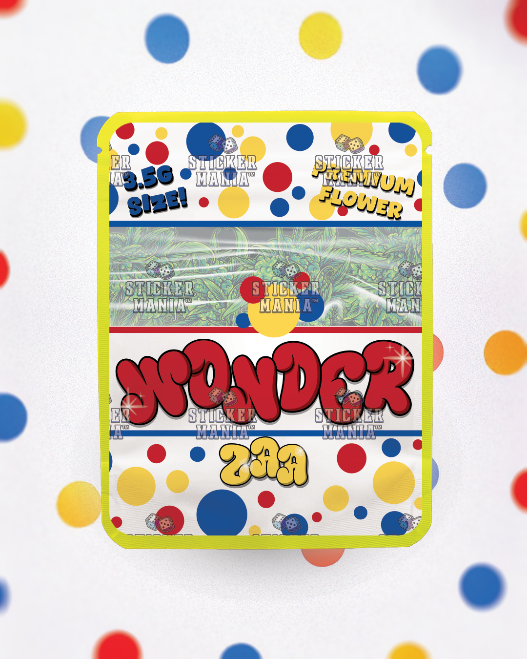 Wonder Za | Pre-Made Sticker Bag | 3.5g