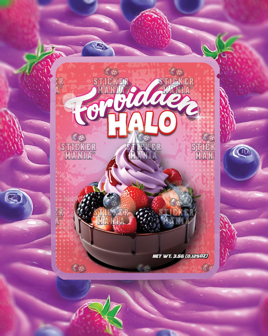 Forbidden Halo | Pre-Made Sticker Bag | 3.5g