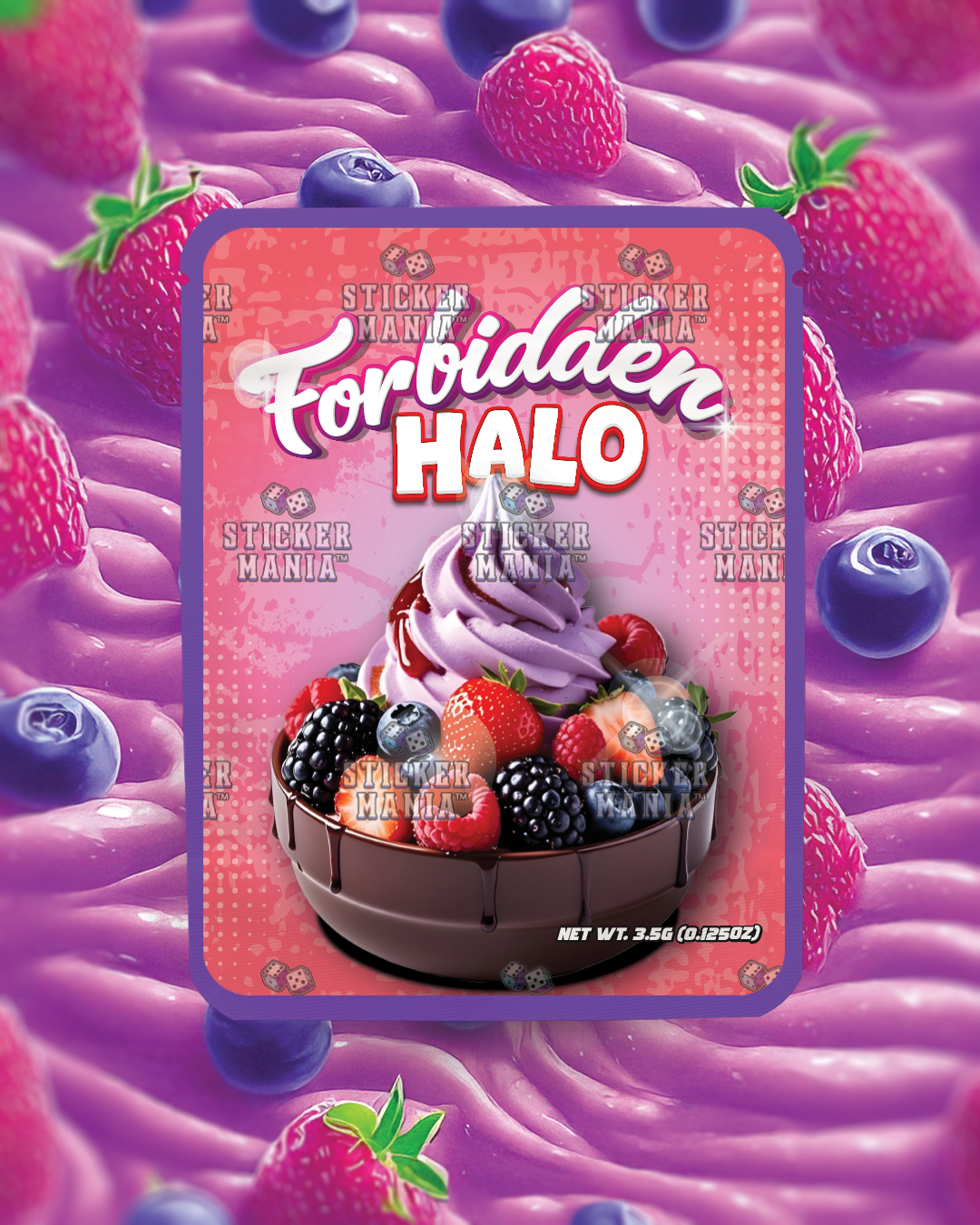 Forbidden Halo | Pre-Made Sticker Bag | 3.5g