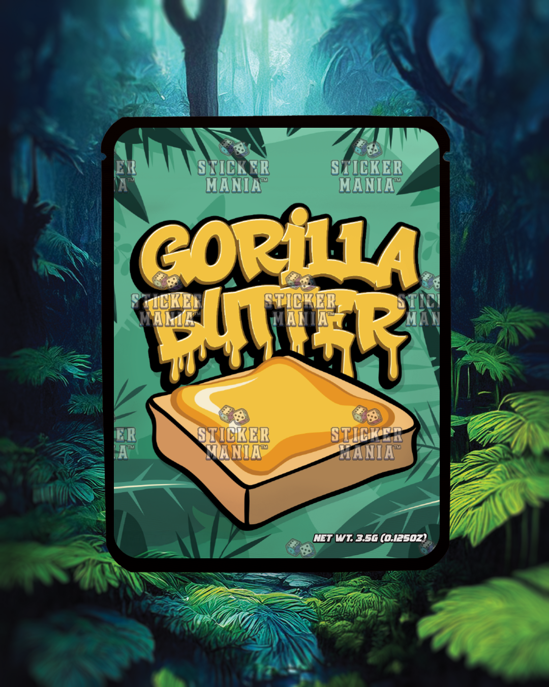 Gorilla Butter | Pre-Made Sticker Bag | 3.5g