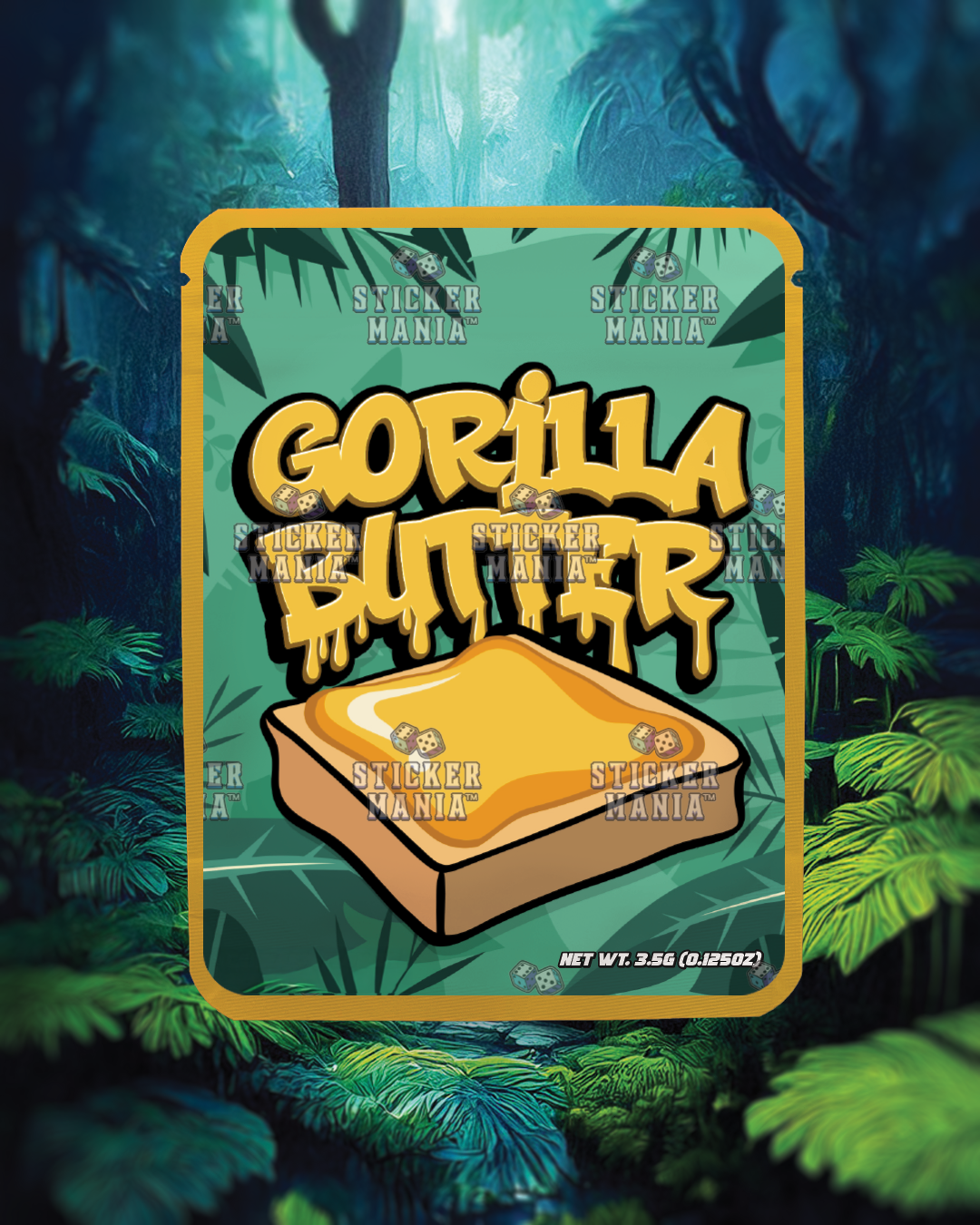Gorilla Butter | Pre-Made Sticker Bag | 3.5g