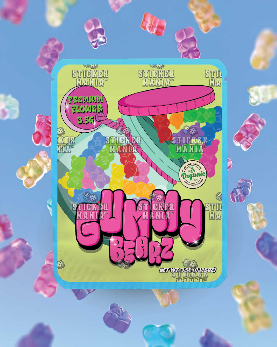 Gummy Bears | Pre-Made Sticker Bag | 3.5g