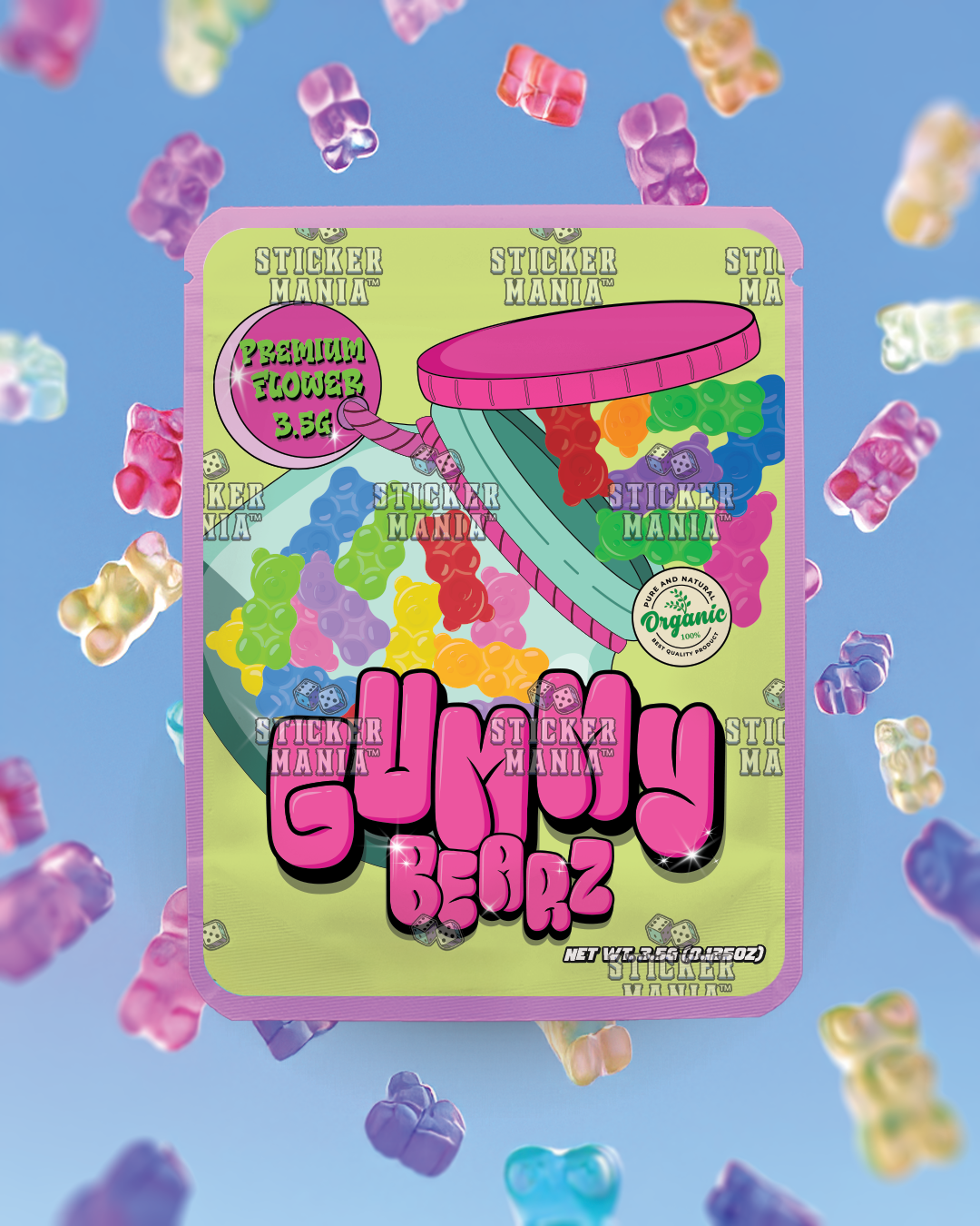 Gummy Bears | Pre-Made Sticker Bag | 3.5g