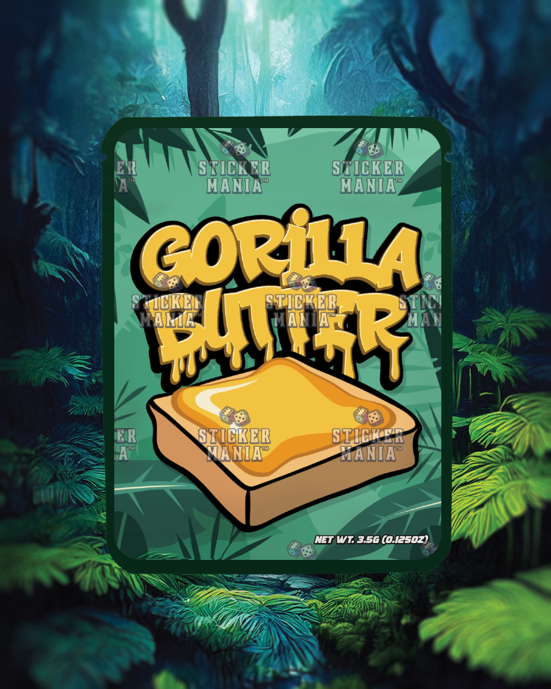 Gorilla Butter | Pre-Made Sticker Bag | 3.5g