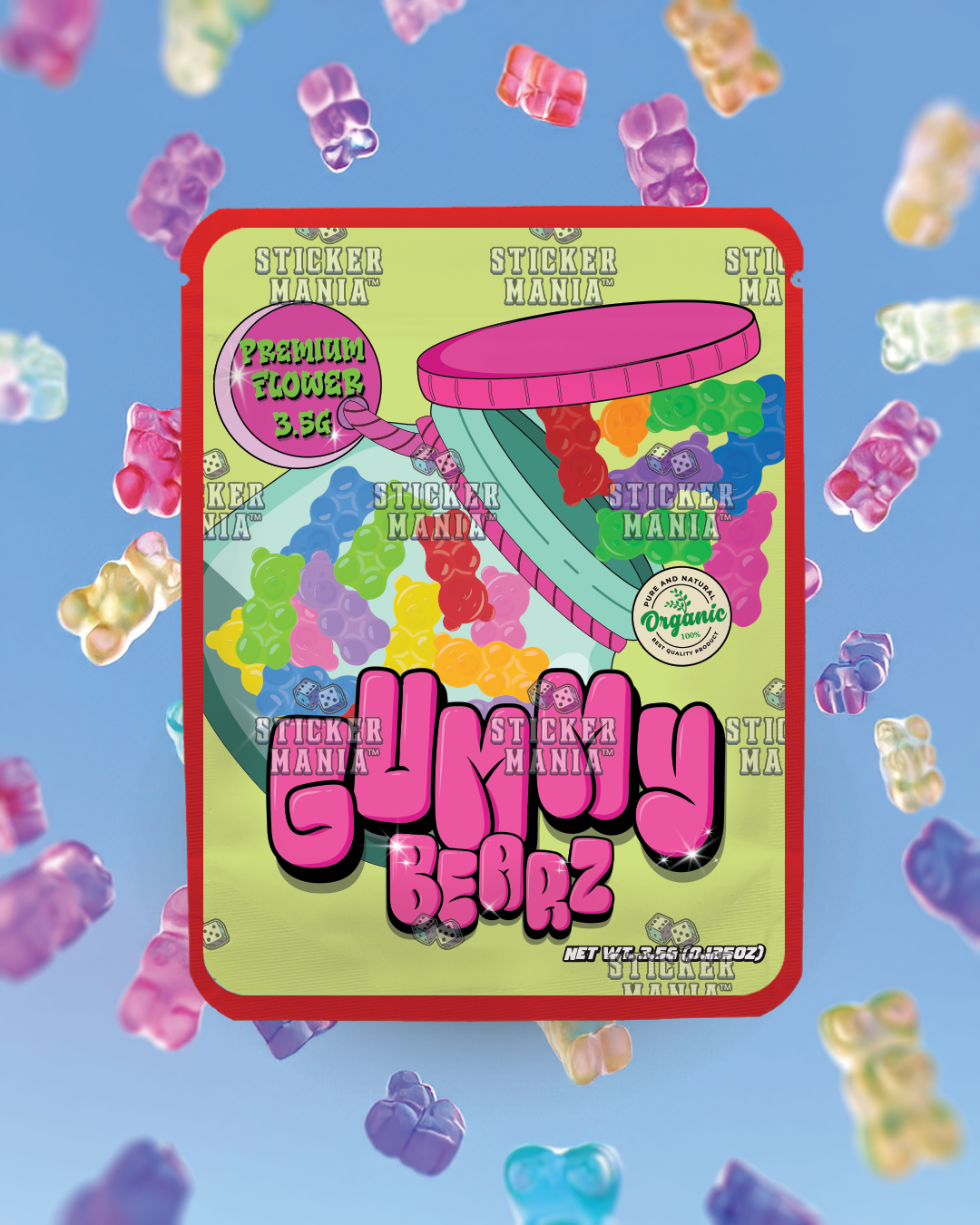 Gummy Bears | Pre-Made Sticker Bag | 3.5g
