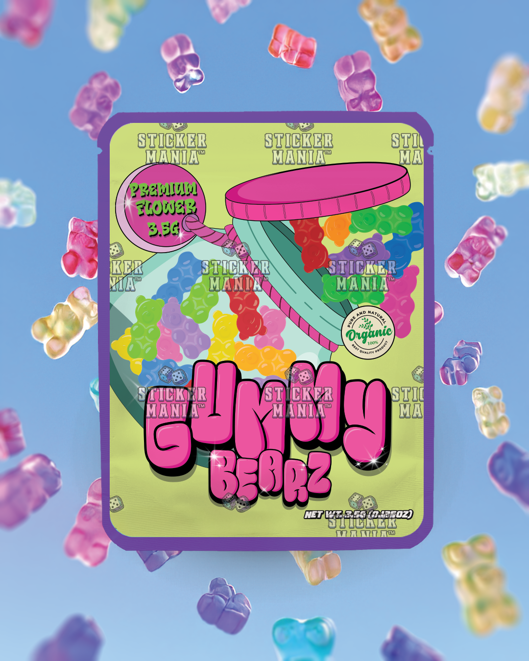 Gummy Bears | Pre-Made Sticker Bag | 3.5g