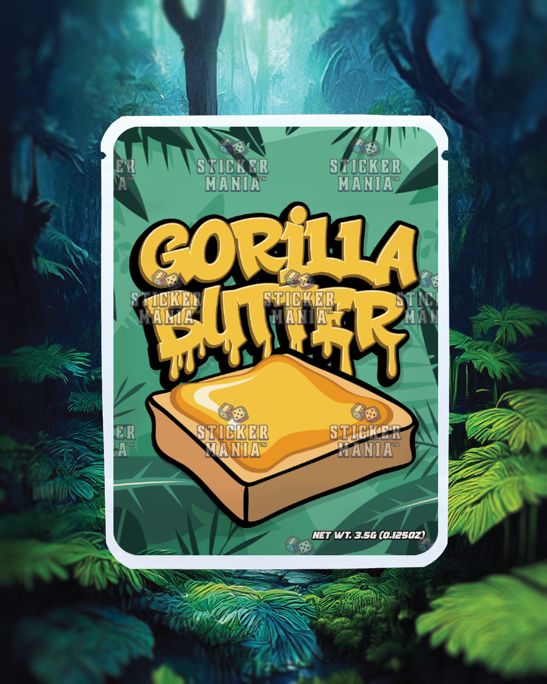 Gorilla Butter | Pre-Made Sticker Bag | 3.5g