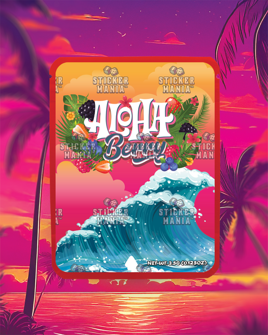 Aloha | Pre-Made Sticker Bag | 3.5g