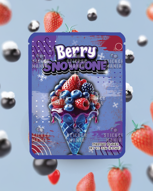 Berry Snowcone | Pre-Made Sticker Bag | 3.5g