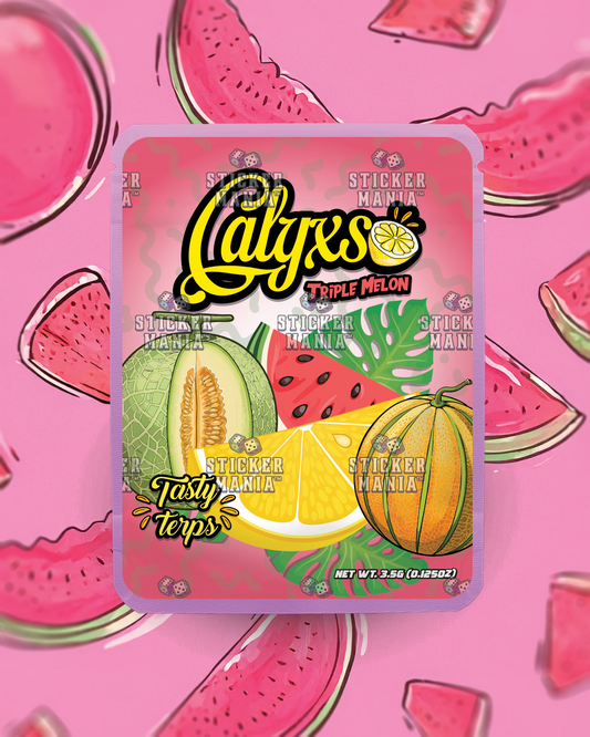 Calyxso • Triple Melon  | Pre-Made Sticker Bag | 3.5g