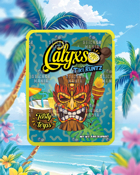 Calyxso • Tiki Runtz  | Pre-Made Sticker Bag | 3.5g