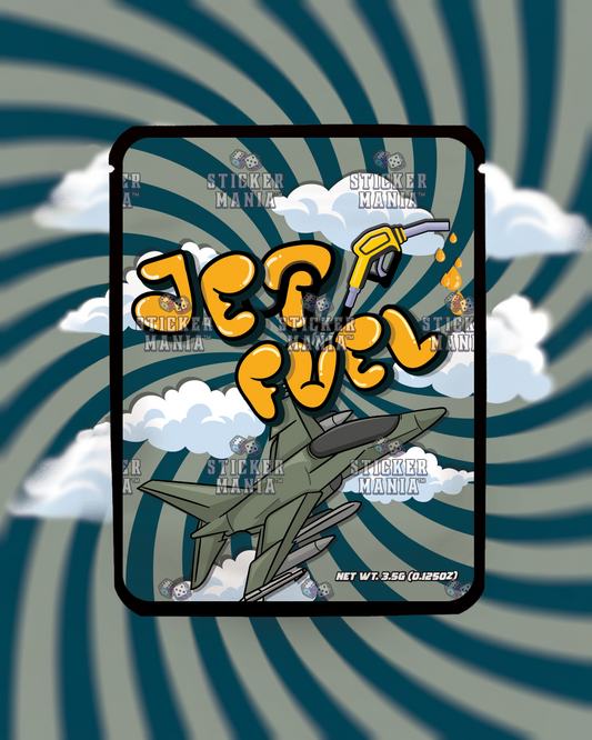 Jet Fuel | Pre-Made Sticker Bag | 3.5g