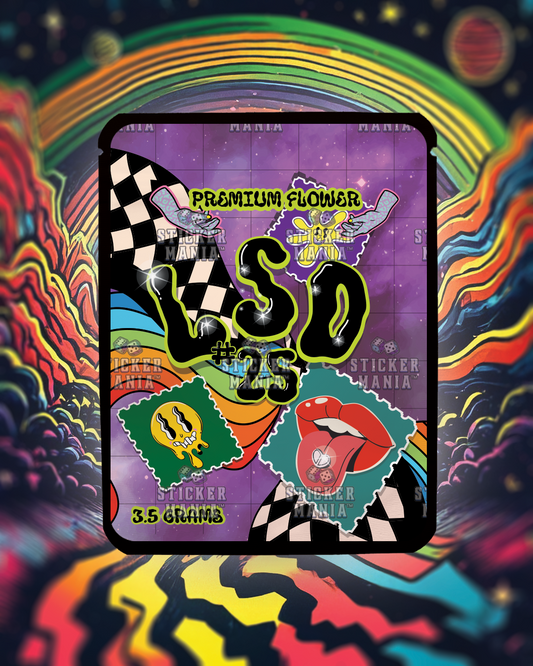 LSD | Pre-Made Sticker Bag | 3.5g