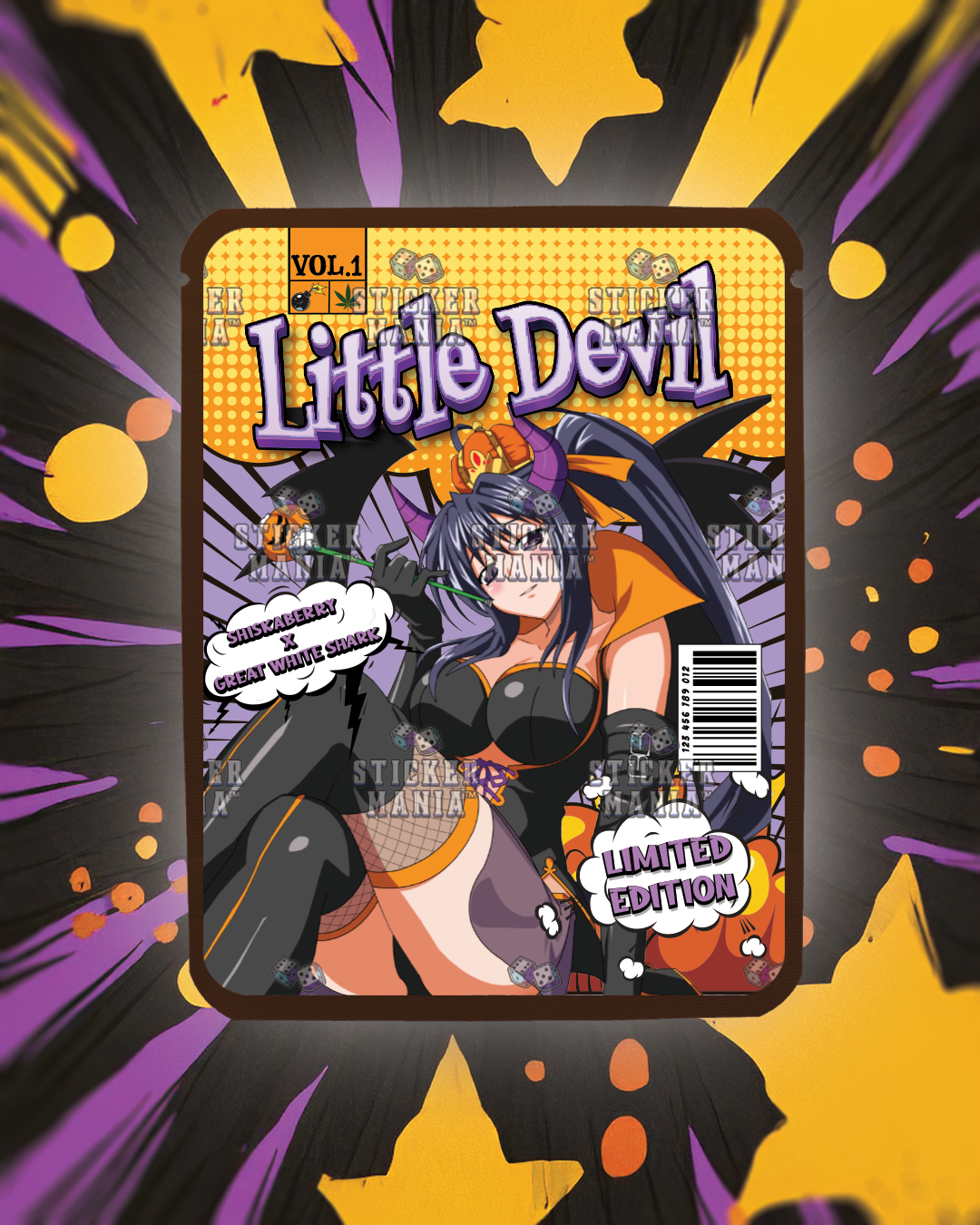 Little Devil | Pre-Made Sticker Bag | 3.5g
