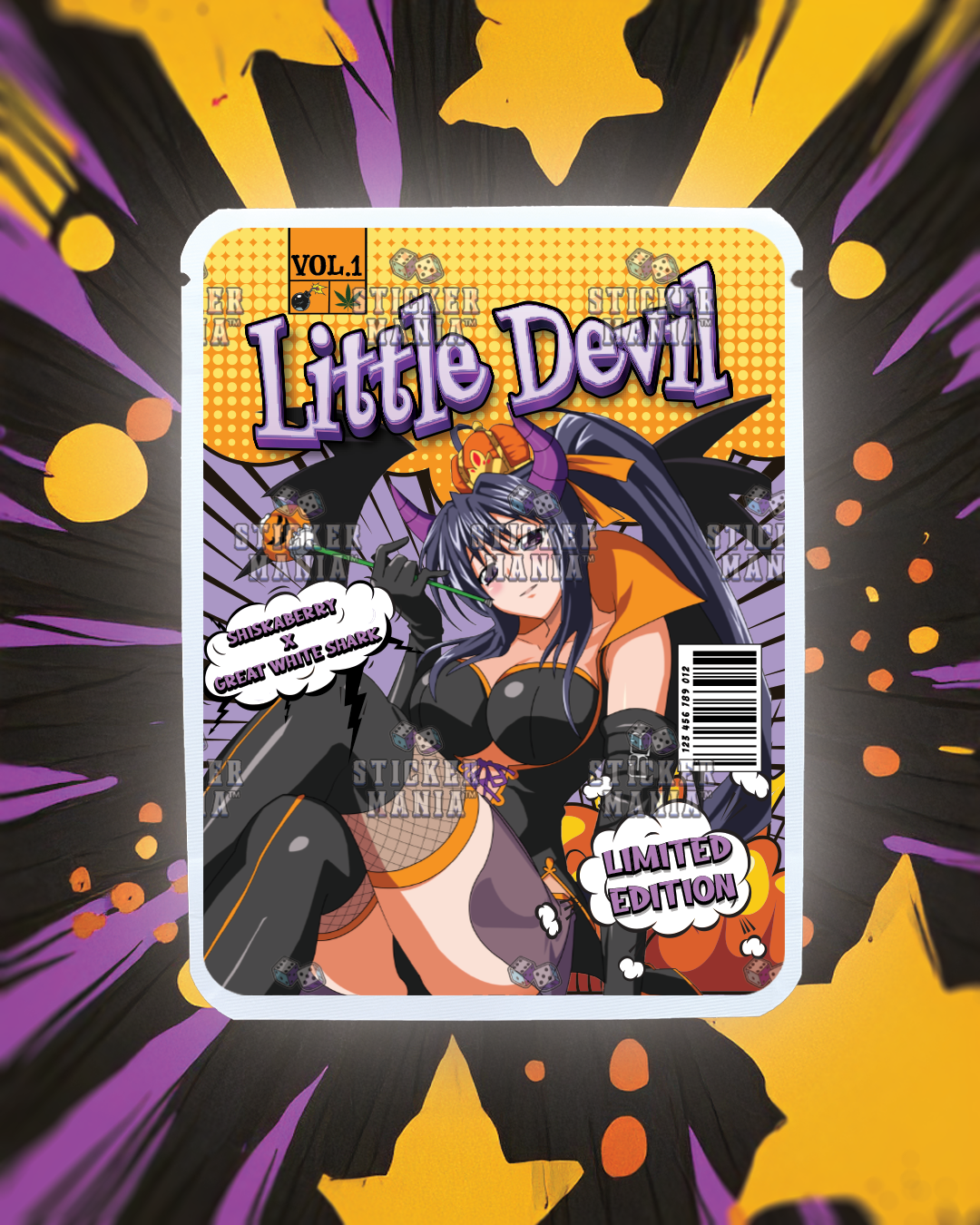 Little Devil | Pre-Made Sticker Bag | 3.5g
