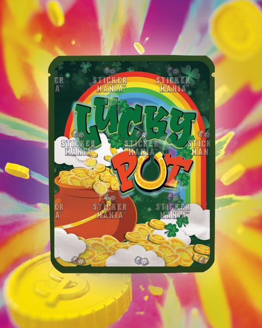 Lucky Pot | Pre-Made Sticker Bag | 3.5g