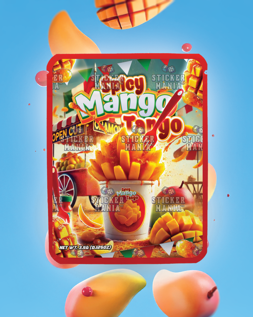 Spicy Mango Tango | Pre-Made Sticker Bag | 3.5g