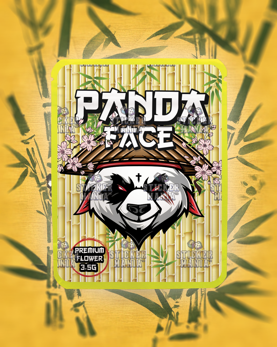 Panda Face | Pre-Made Sticker Bag | 3.5g