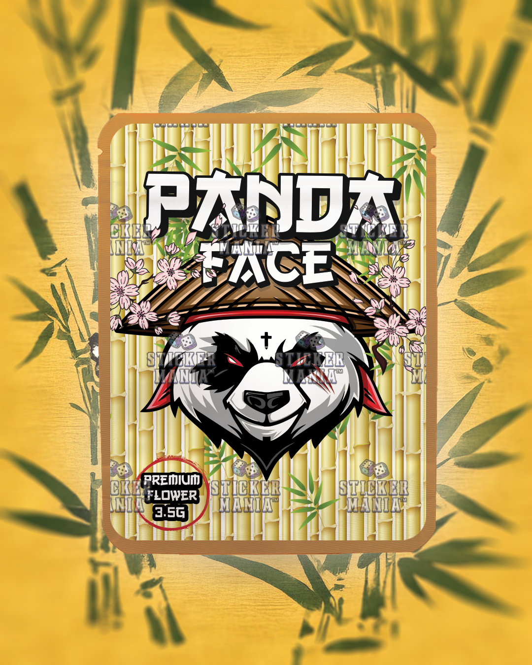 Panda Face | Pre-Made Sticker Bag | 3.5g