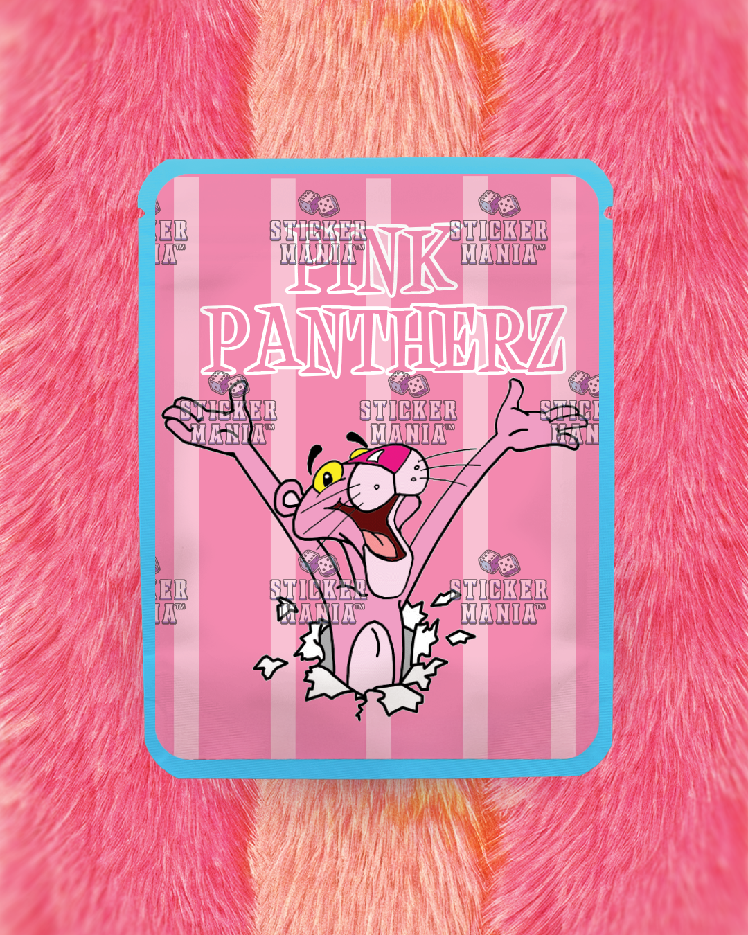Pink Panterz | Pre-Made Sticker Bag | 3.5g
