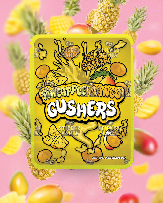 Pineapple Mango Gushers | Pre-Made Sticker Bag | 3.5g