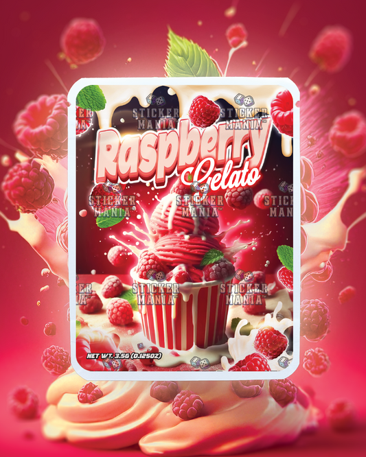 Raspberry Gelato | Pre-Made Sticker Bag | 3.5g