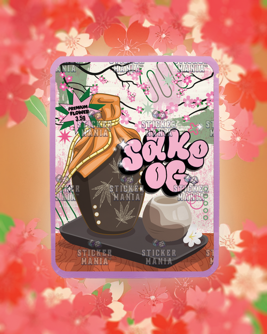 Sake OG | Pre-Made Sticker Bag | 3.5g