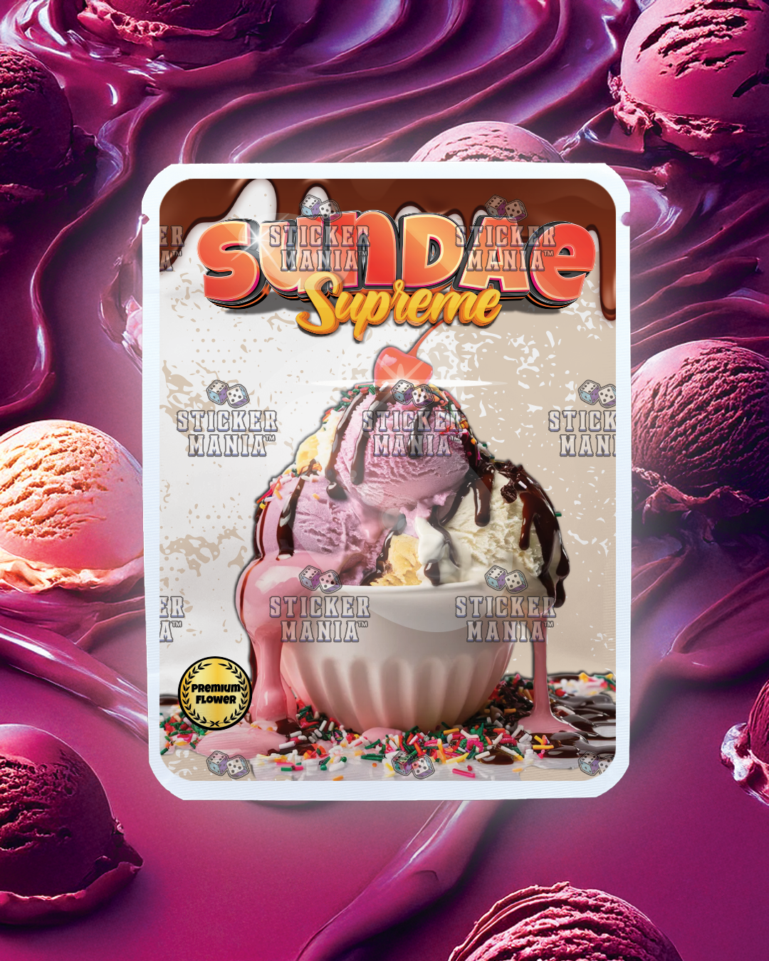 Sundae Supreme | Pre-Made Sticker Bag | 3.5g