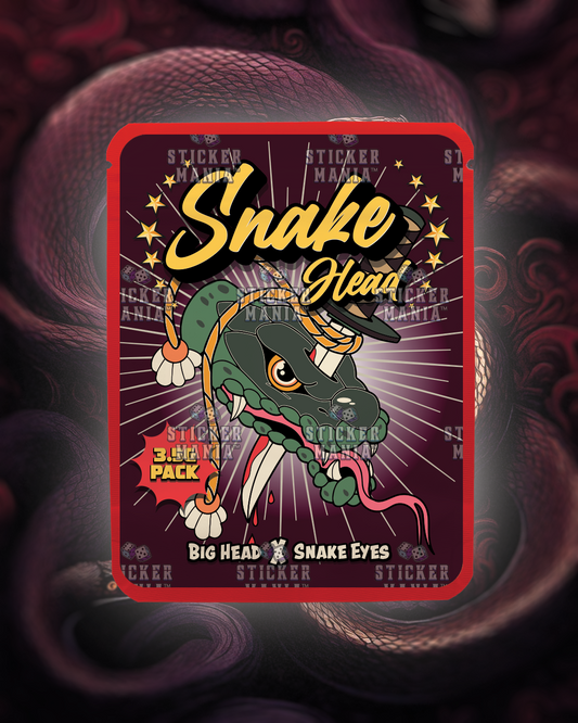 Snake Head | Pre-Made Sticker Bag | 3.5g