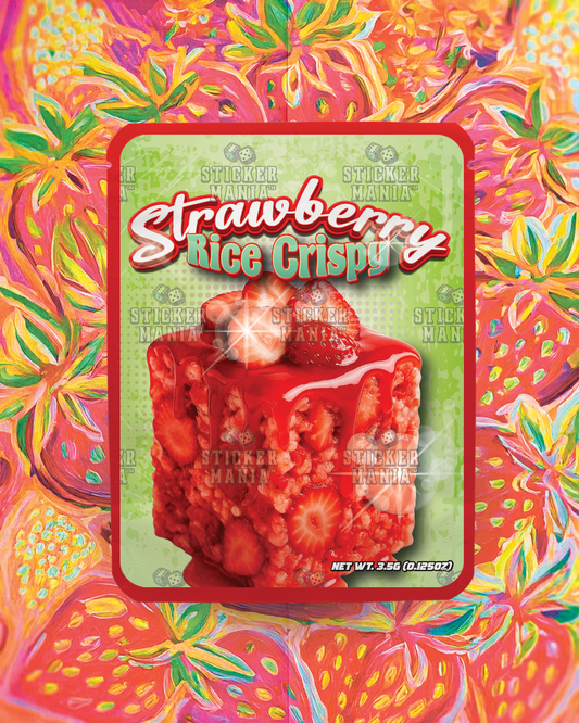 Strawberry Rice Crispy | Pre-Made Sticker Bag | 3.5g