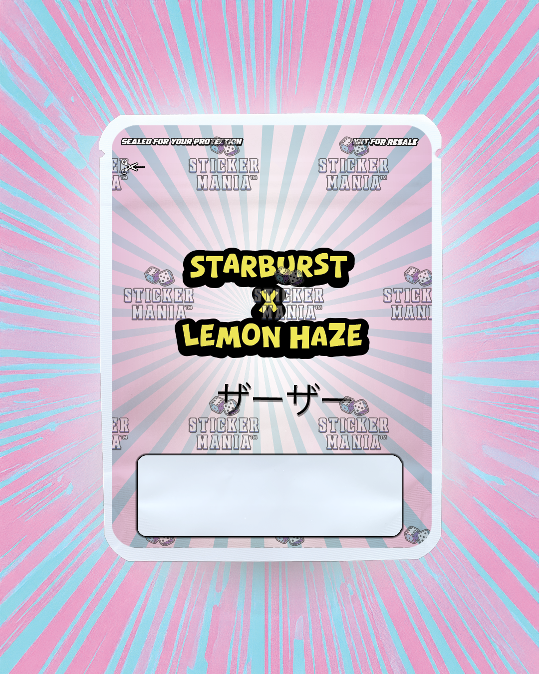 Sunflower Haze | Pre-Made Sticker Bag | 3.5g