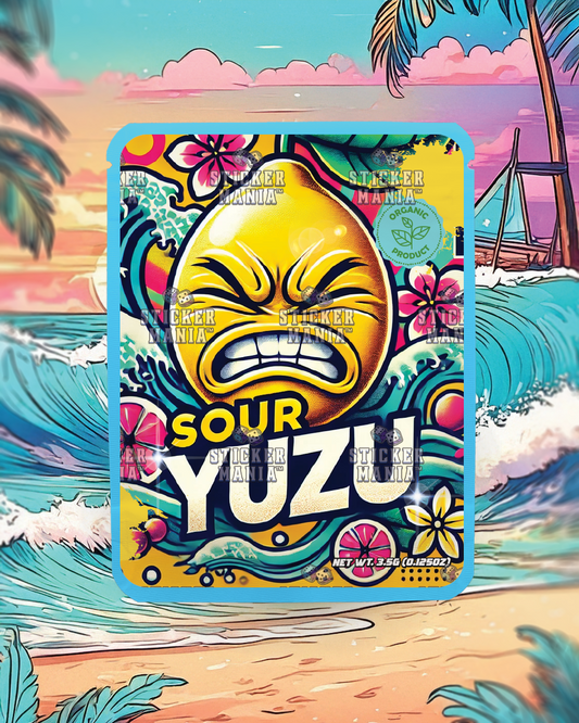 Sour Yuzu | Pre-Made Sticker Bag | 3.5g