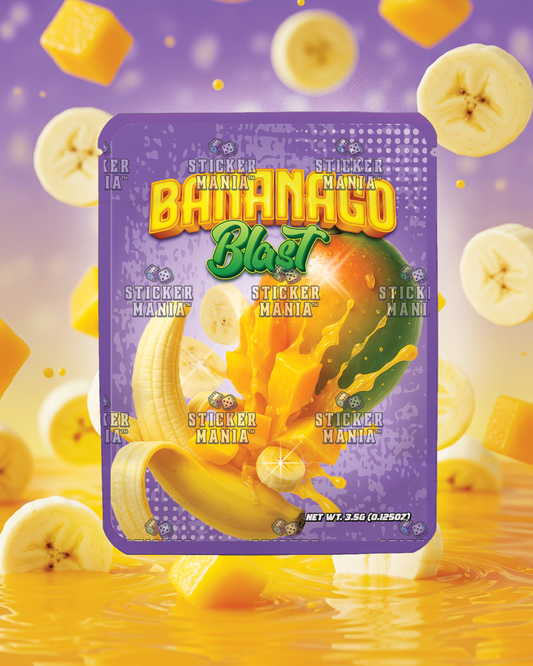 Bananago Blast | Pre-Made Sticker Bag | 3.5g