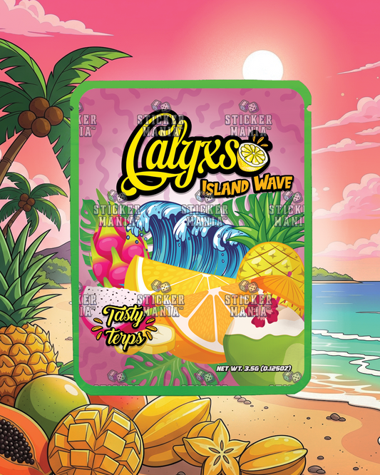 Calyxs Island Wave | Pre-Made Sticker Bag | 3.5g