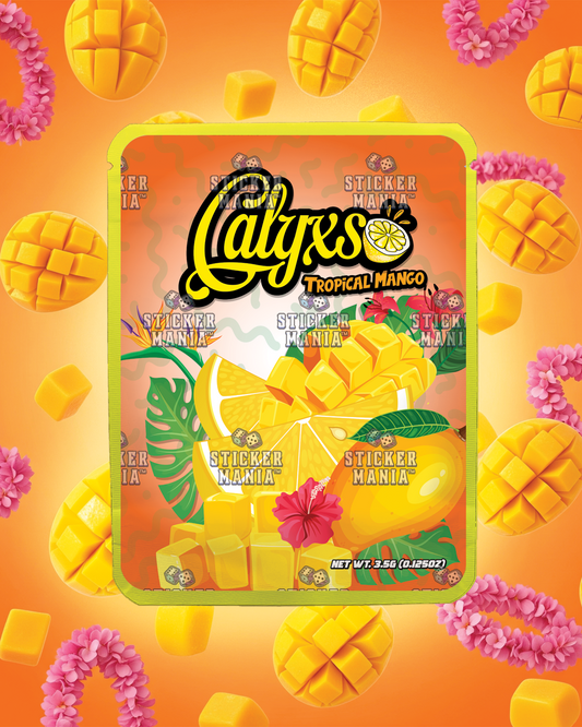 Calyxs Tropical Mango | Pre-Made Sticker Bag | 3.5g