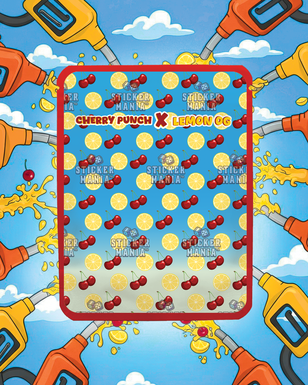 Cherry Lemon Fuel | Pre-Made Sticker Bag | 3.5g