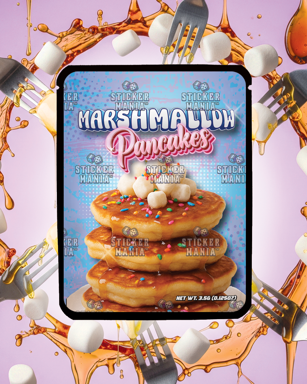 Marshmallow Pancakes | Pre-Made Sticker Bag | 3.5g