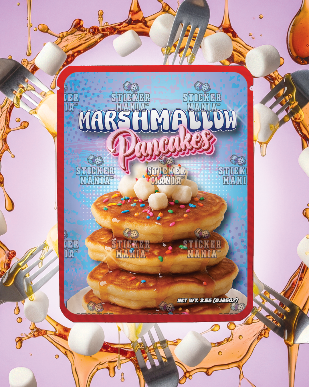Marshmallow Pancakes | Pre-Made Sticker Bag | 3.5g