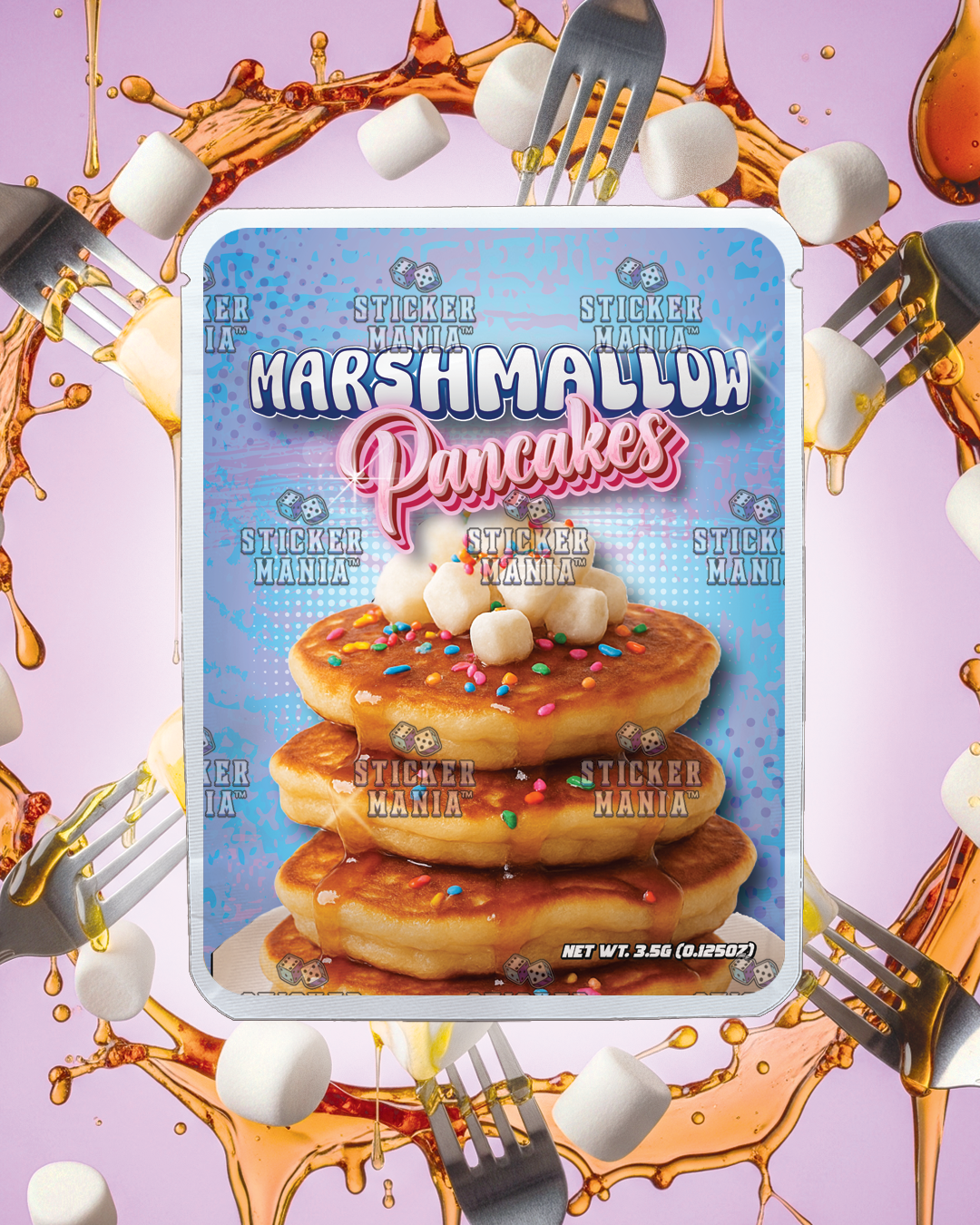 Marshmallow Pancakes | Pre-Made Sticker Bag | 3.5g
