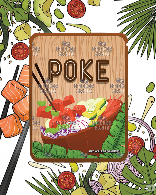 Poke | Pre-Made Sticker Bag | 3.5g