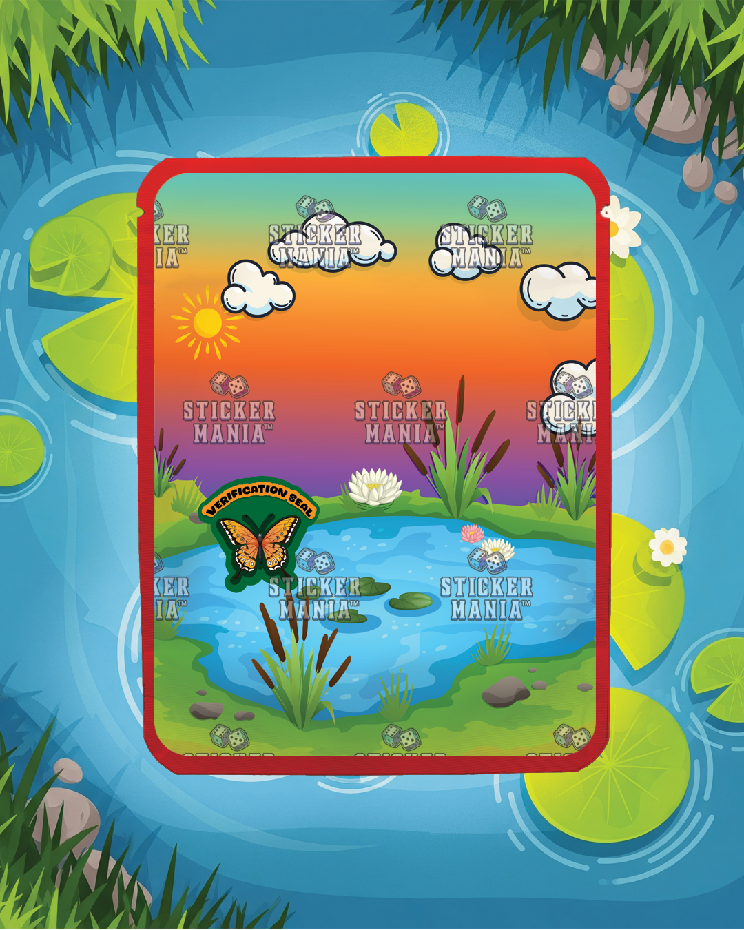 Red Frog | Pre-Made Sticker Bag | 3.5g