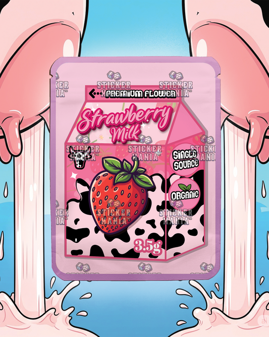 Strawberry Milk | Pre-Made Sticker Bag | 3.5g