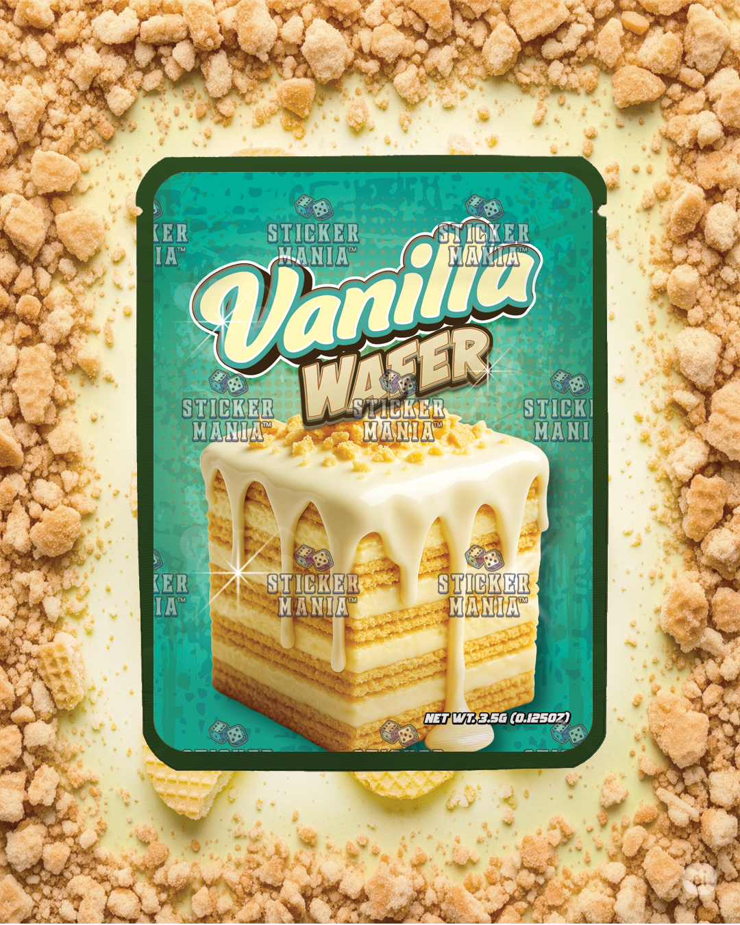 Vanilla Wafer | Pre-Made Sticker Bag | 3.5g
