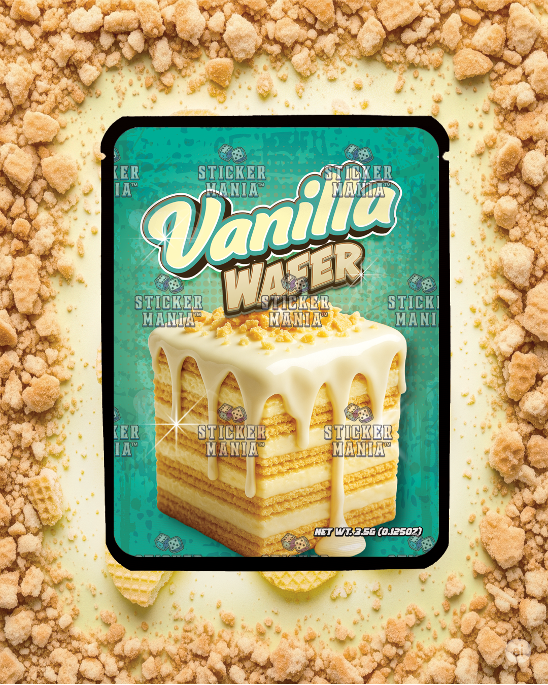 Vanilla Wafer | Pre-Made Sticker Bag | 3.5g