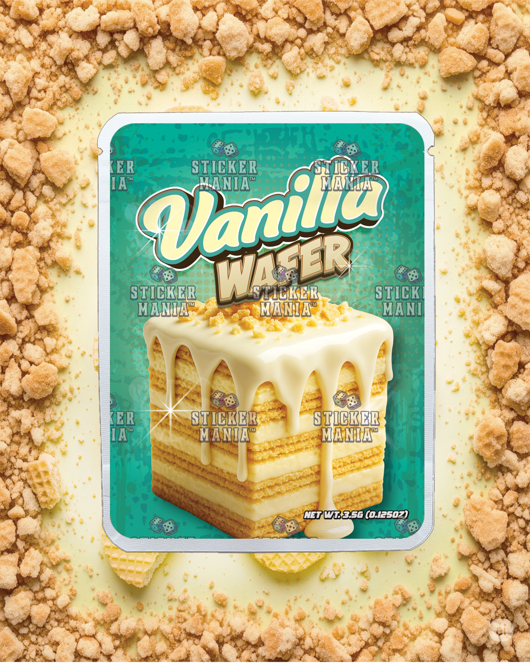 Vanilla Wafer | Pre-Made Sticker Bag | 3.5g