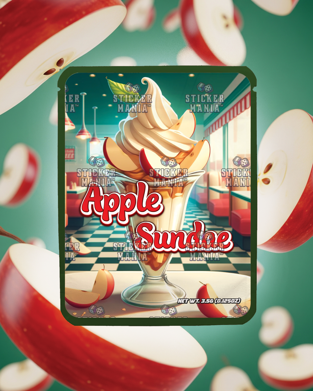Apple Sundae | Pre-Made Sticker Bag | 3.5g
