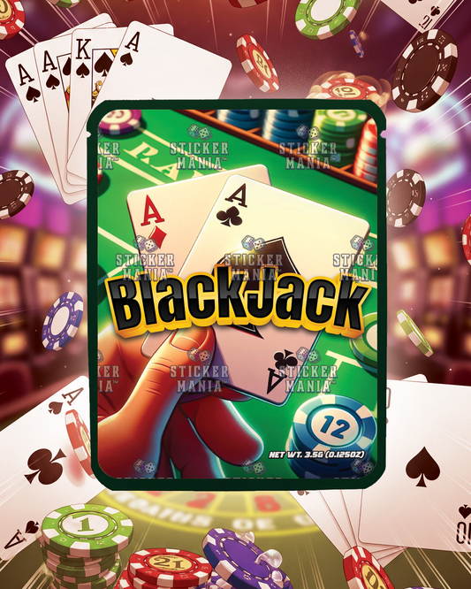 Black Jack | Pre-Made Sticker Bag | 3.5g
